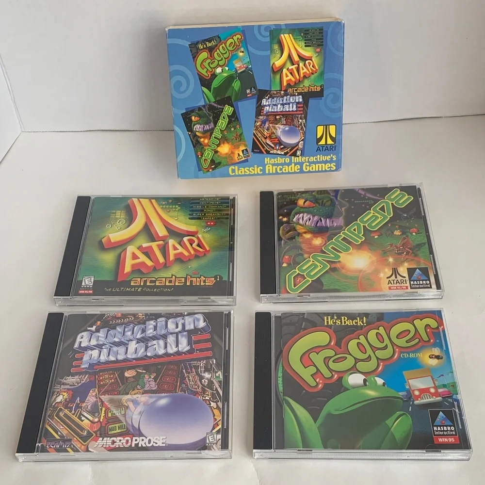 Hasbro Interactive’s Arcade Games Atari Centipede Frogger Pinball Windows 95 98